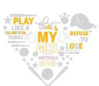 Play Like A Champion That’S My Girl Softball Mom Refuse To Lose Women's Crop Top Tee