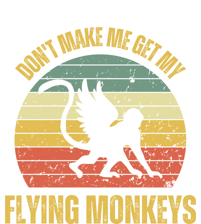 Vintage Retro DonT Make Me Get My Flying Monkeys 7-Panel Snapback Hat