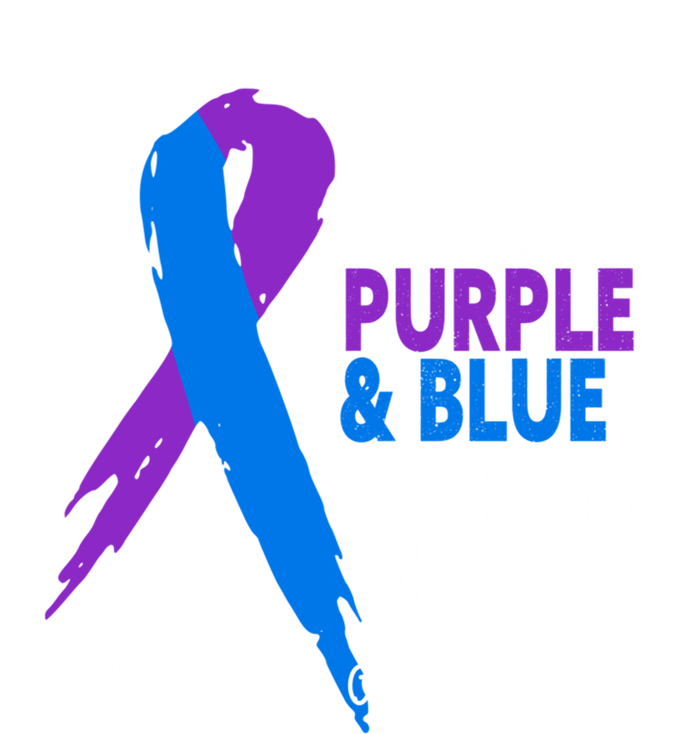 I Wear Purple And Blue For My Mom Arthritis Awareness Gift Women's T-Shirt