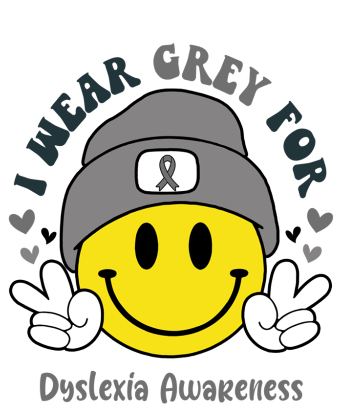 I Wear Grey For Dyslexia Awareness Gift Poster