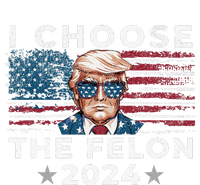 I Choose The Felon 2024 Funny Republican Patriot Ladies Long Sleeve Shirt