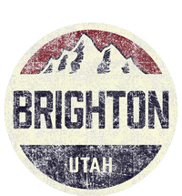 Vintage Retro Brighton Utah Mountain Circle Ski Women's T-Shirt