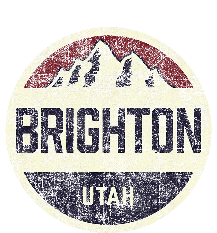 Vintage Retro Brighton Utah Mountain Circle Ski Women's T-Shirt