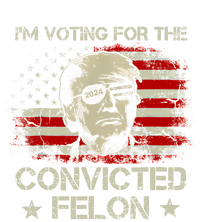 Trump 2024 Convicted Felon IM Voting Convicted Felon 2024 Women's Knotted Racerback Tank