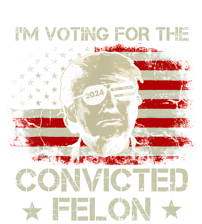 Trump 2024 Convicted Felon IM Voting Convicted Felon 2024 Women's Knotted Racerback Tank