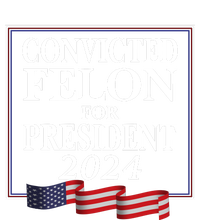 Convicted Felon For President 2024 Kids Long Sleeve Shirt