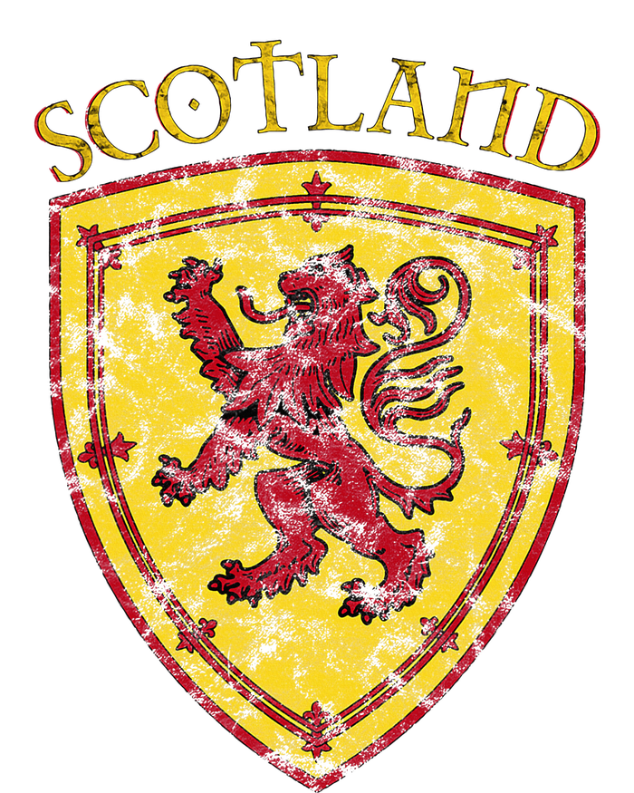 Scottish Rampant Lion Scotland Coat Of Arms Banner Cooling Performance Long Sleeve Crew