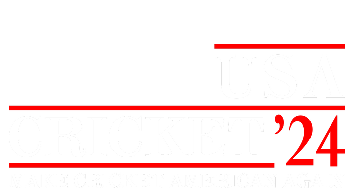 Usa Cricket 24 Make Cricket American Again Funny Cricket Player Cricket Usa Team T-Shirt