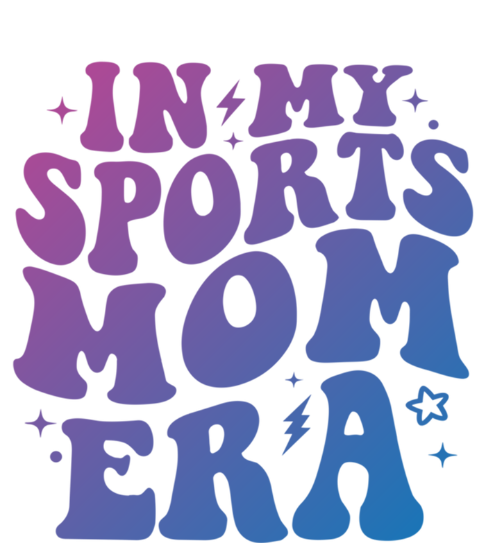 In My Sports Mom Era Groovy Sports Mama Football Basketball Meaningful Gift Sustainable Knit Beanie