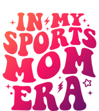 In My Sports Mom Era Groovy Sports Mama Football Basketball Meaningful Gift Button