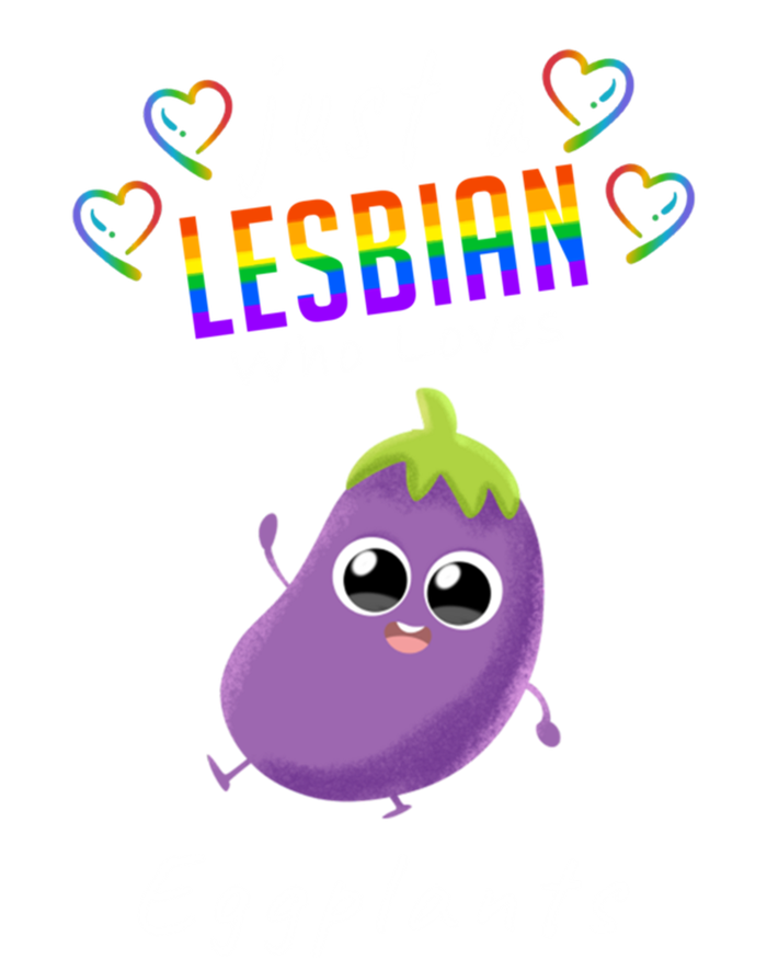 Just A Lesbian Who Loves Eggplants Pride Lgbt Lesbian Gift Women's T-Shirt