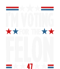 Im Voting For The Felon Trump 2024 Election (Front And Back) Bumper Sticker