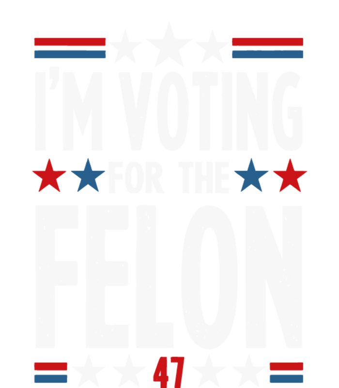 Im Voting For The Felon Trump 2024 Election (Front And Back) Bumper Sticker