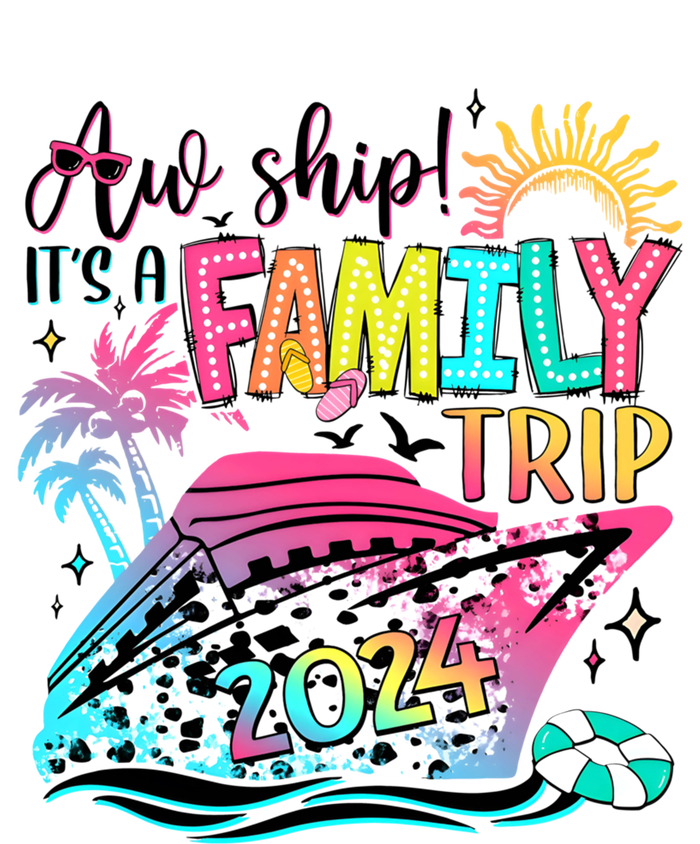 Aw Ship ItS A Family Trip 2024 Summer Vacation Hawaii Beach Funny Gift Kids Long Sleeve Shirt