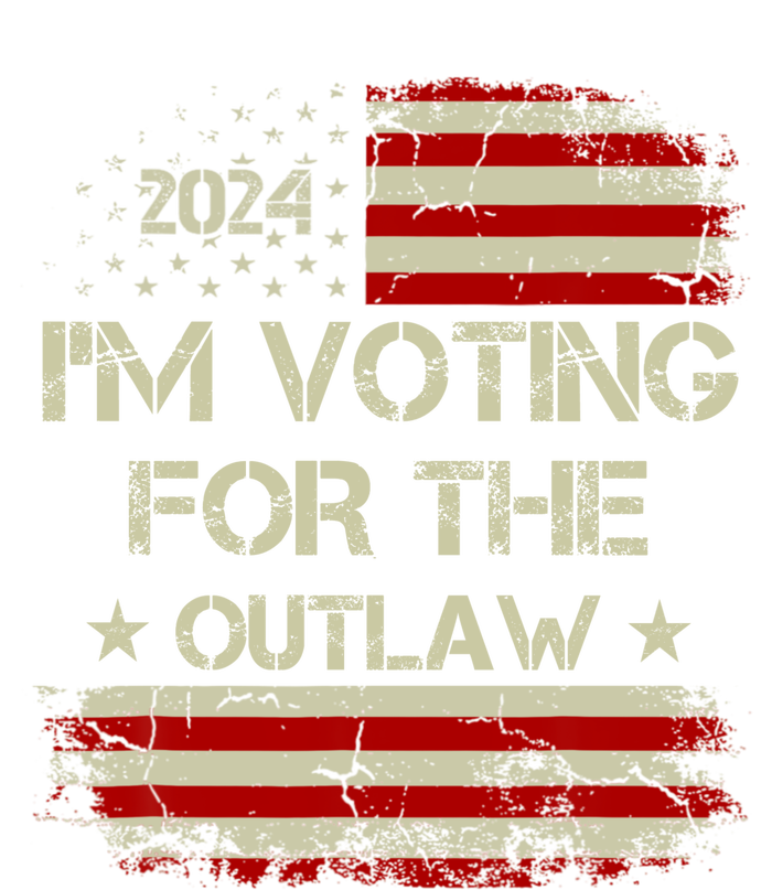 IM Voting For The Outlaw Wanted For President Trump 2024 Yupoong Adult 5-Panel Trucker Hat