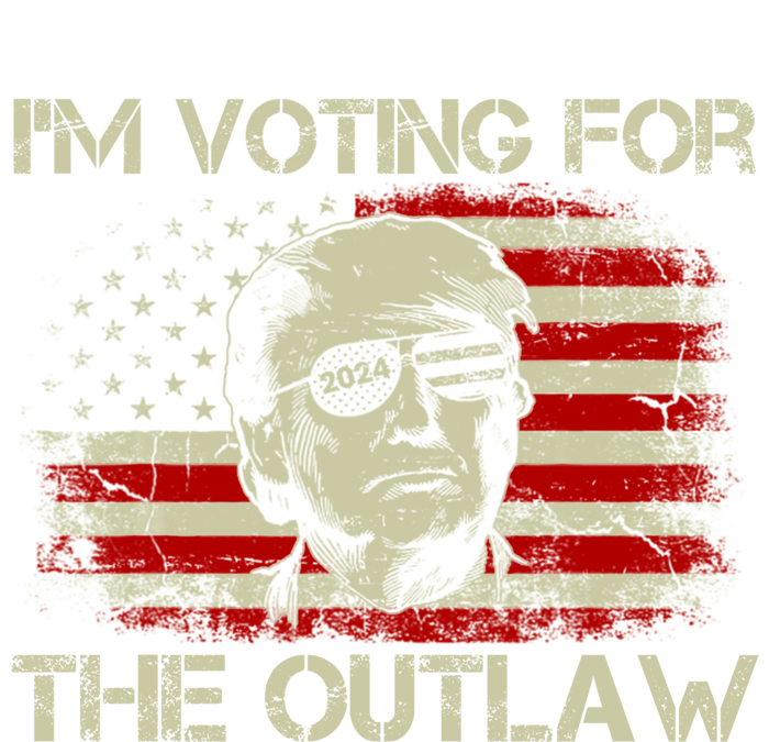 IM Voting For The Outlaw Wanted For President Trump 2024 Tie-Dye T-Shirt