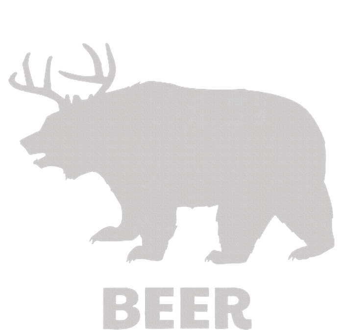 Deer Antlers + Grizzly Bear = Beer Funny Hunting Drinking T-Shirt