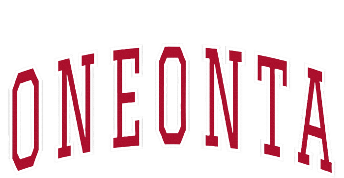 Oneonta New York Souvenir College Style Red T-Shirt