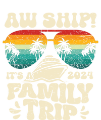 Aw Ship ItS A Family Trip 2024 Family Cruise Squad Matching Cool Gift Stripe Pom Pom Beanie