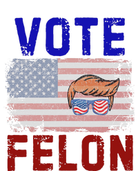 Vote Felon Trump 2024 45 And 47 Funny Vote For The Felon Women's Knotted Racerback Tank