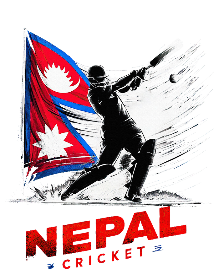 Nepal Cricket Jersey 2024 Cricket Flag Of Nepal T-Shirt