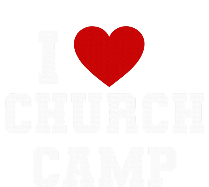 I Love Church Camp Christian Church Bible School Jesus Toddler Fine Jersey T-Shirt