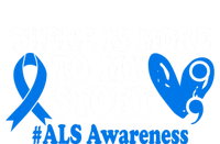 There Is More To My Story Blue Ribbon Als Awareness Month Gift Short Acrylic Beanie