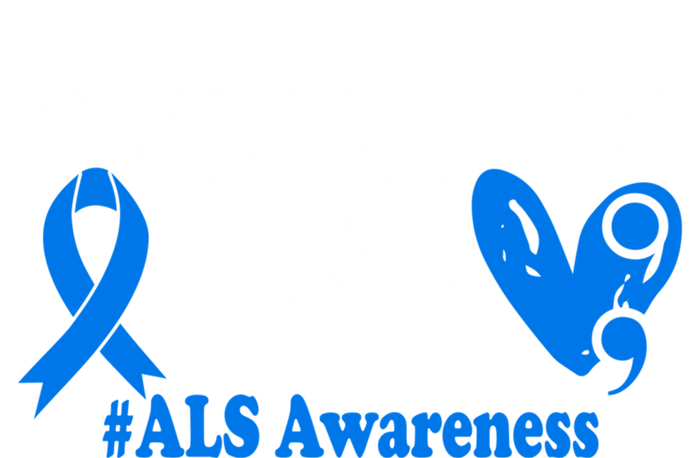 There Is More To My Story Blue Ribbon Als Awareness Month Gift Short Acrylic Beanie