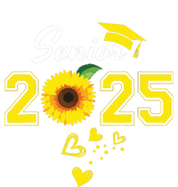 Funny Senior 2025 Funny Graduation Sunflower Class Of 2025 Ladies Long Sleeve Shirt