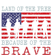 American Flag Land Of The Free Because Of The Brave Tall T-Shirt