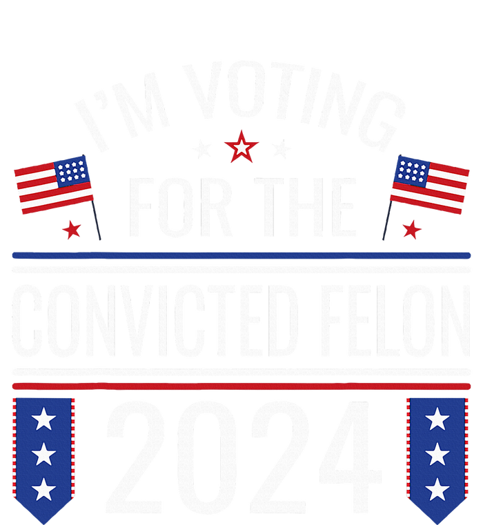 IM Voting For The Convicted Fellon 2024 Us Flag Protrump Tie-Dye Long Sleeve Shirt