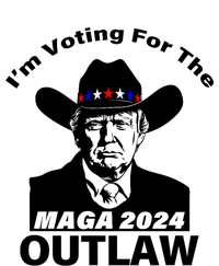 Donald Trump Maga IM Voting For The Outlaw 2024 President V-Neck T-Shirt