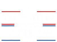 IM Voting For The Outlaw Wanted For President Trump 2024 Women's Crop Top Tee