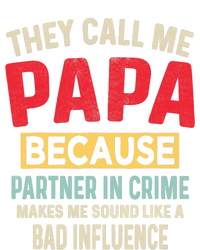 FatherS Day Papa Partner In Crime Funny Fathers Day Dad Performance Fleece Hoodie