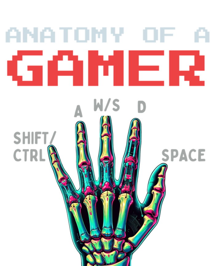 Anatomy Of A Gamer Gaming Gamer Video Games Gift Ladies Long Sleeve Shirt