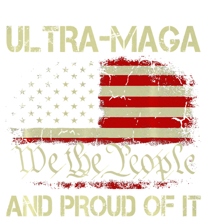 Vintage Ultra Maga And Proud Of It We The People Usa Flag Long Sleeve Pajama Set