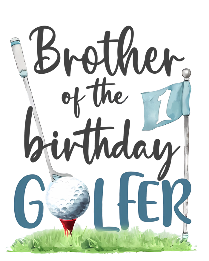 Brother Of The Birthday Golfer Matching 1st Birthday Family Gift Poster