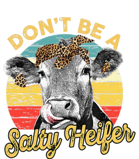 Dont Be A Salty Heifer Leopard Cow Lovers Vintage Farmer T-Shirt