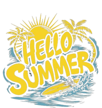 Hello Summer Sunshine Palm Tree Hello Summer Cool Gift Toddler Hoodie