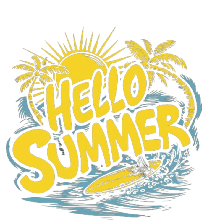 Hello Summer Sunshine Palm Tree Hello Summer Cool Gift Toddler Hoodie