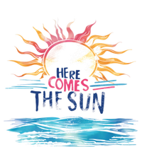 Here Comes The Sun Beach Retro Tropical Summer Cute Gift T-Shirt