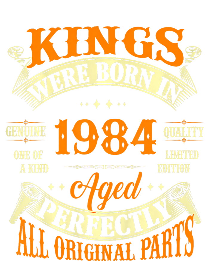 Kings Born In 1984 40 Years Old Performance Long Sleeve Polo