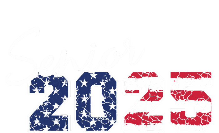 Senior 2025 American Flag Usa Graduation Class Of 2025 Drawstring Bag