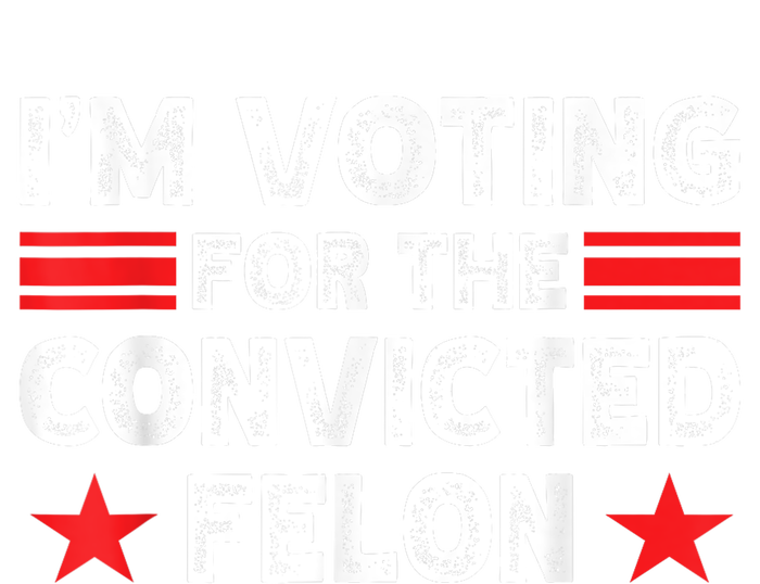 Im Voting For The Convicted Felon Funny Pro Trump 2024 Coaster