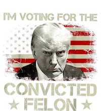 IM Voting Convicted Felon 2024 Trump 2024 Convicted Felon Pom Pom 12in Knit Beanie