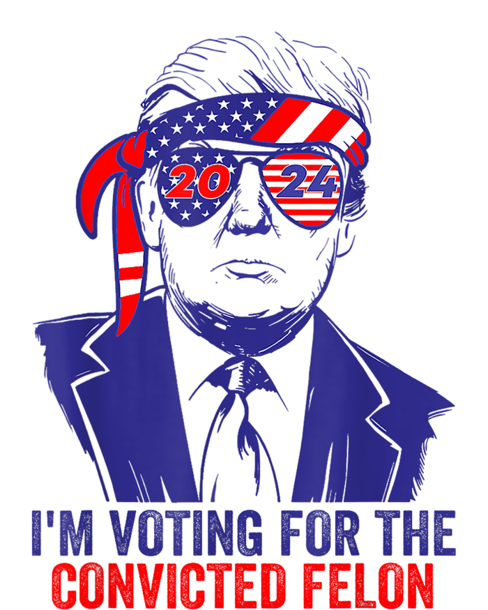 Funny Voting Trump 2024 IM Voting For The Convicted Felon T-Shirt