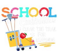 School Custodian Clear Trail Learning Janitor Appreciation Tie Dye Hoodie