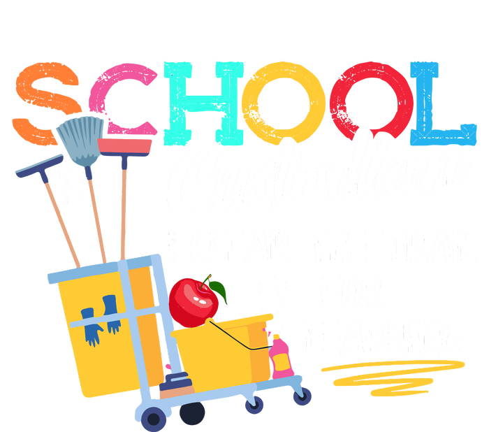 School Custodian Clear Trail Learning Janitor Appreciation Tie Dye Hoodie