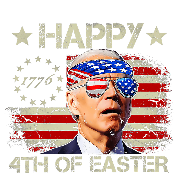 Funny Joe Biden 4th Of July Happy 4th Of Easter Us Flag T-Shirt