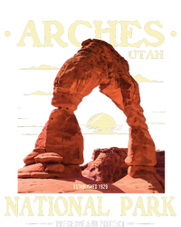 Arches National Park Retro Hiking & Camping Lover Ladies Long Sleeve Shirt